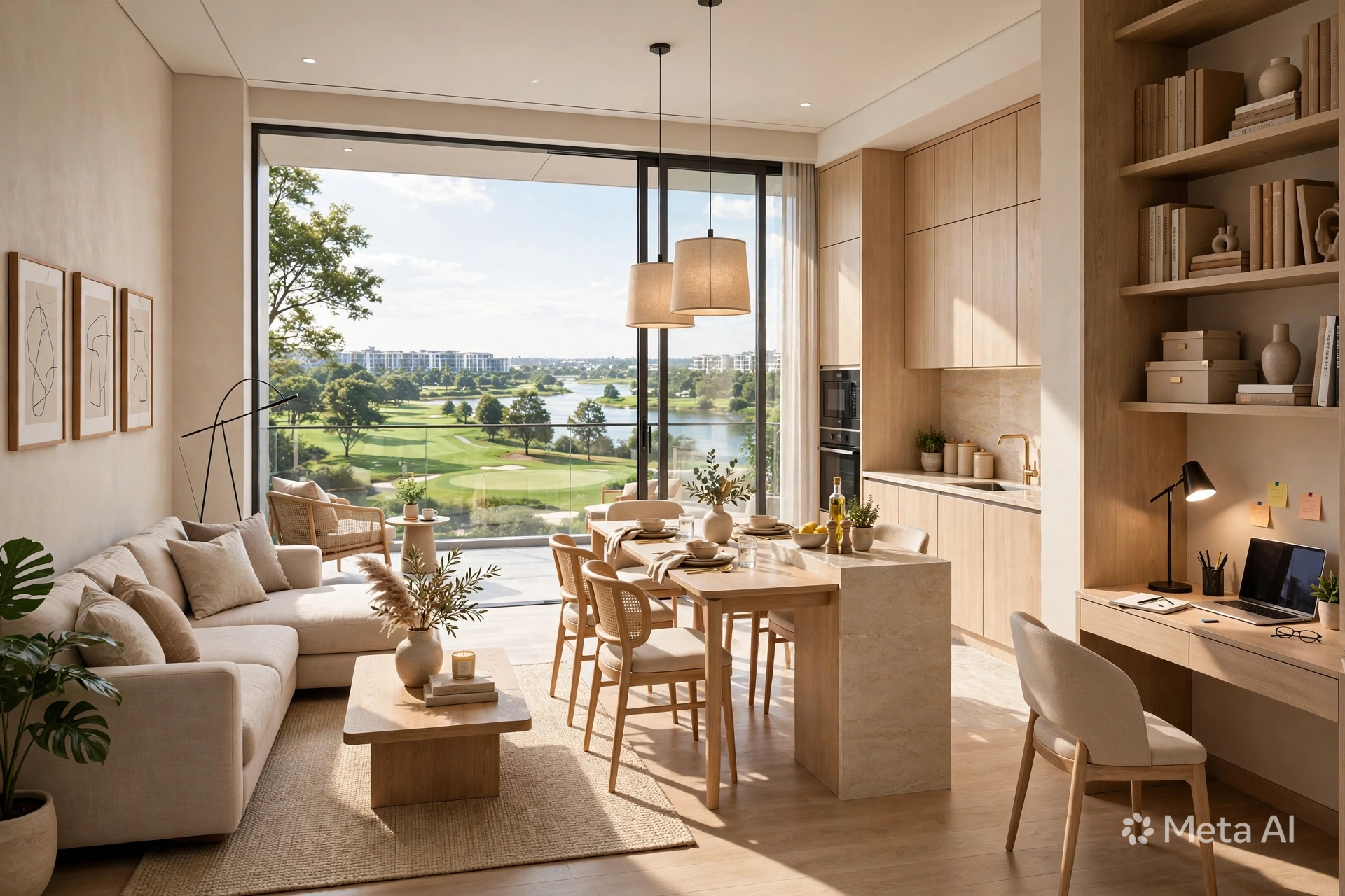 Căn hộ 2 phòng ngủ + đa năng 70m² - View Sông & Sân Golf - Vinhomes Royal Island Vũ Yên