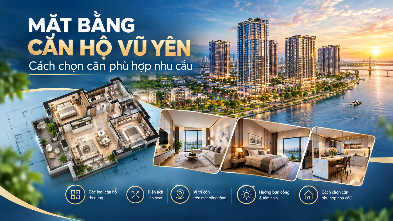 Mặt bằng căn hộ Vũ Yên có gì đáng chú ý?
