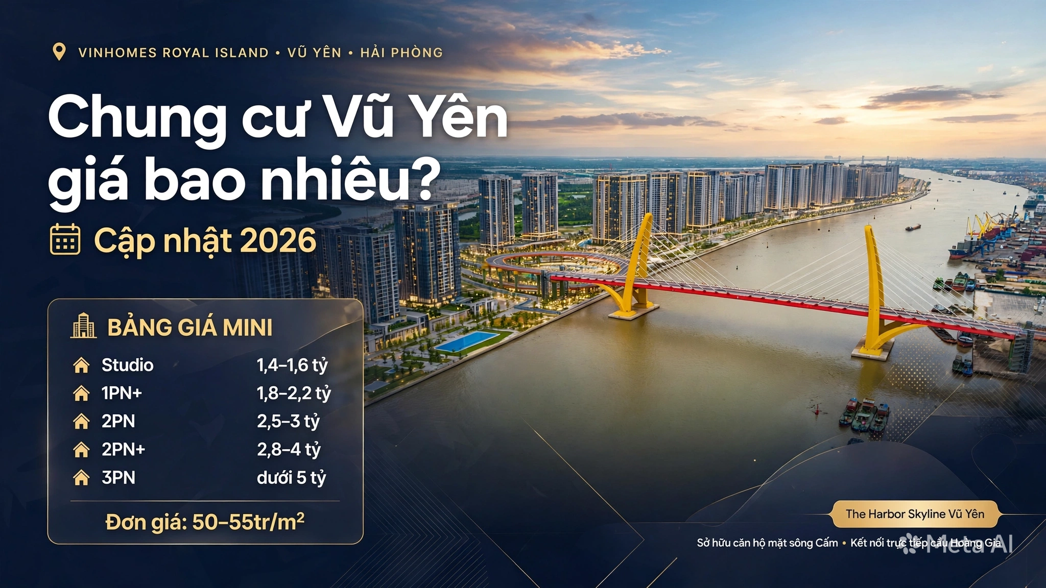 Chung cư Vũ Yên giá bao nhiêu? Cập nhật bảng giá mới nhất 2026